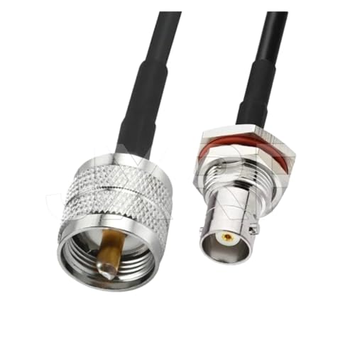 Ruiting Store Anschluss BNC-Stecker SMA auf PL259 UHF-Anschluss Verlängerungskabel Kupfer-Zuleitungskabel compatible with the Koaxial-Koaxialkabel RG58(NO 7,10M) von Tongkat