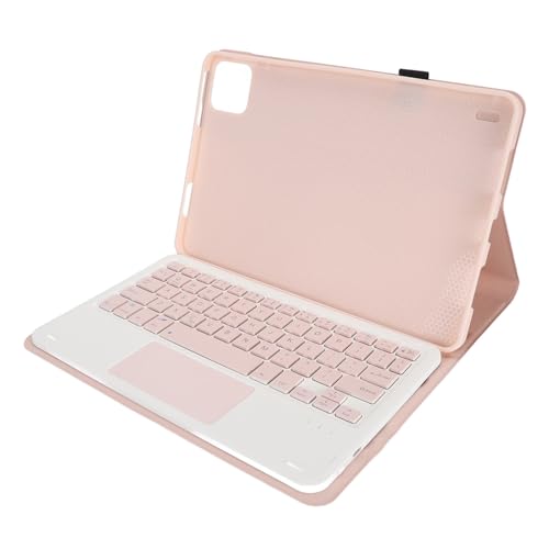 11-Zoll-Tastaturhülle mit Magnetischer -Tastatur, Touchpad, Automatischem Ruhezustand, Kratzschutz-Tastaturhülle für -iOS-Tablets (PINK) von Tonysa