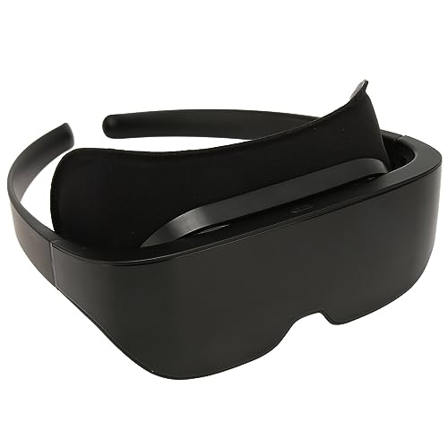 Smart Glasses VR-Headset, 4K HD 3D IMAX Gaint Screen Myopiefreundliche VR-Brille mit Verstellbarem Nasenpolster für Spielvideos und 3D-Filme von Tonysa