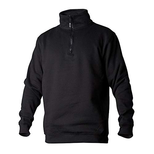 Top Swede 14900300504 Modell 149 Half Zip Sweatshirt, Schwarz, Größe S von Top Swede