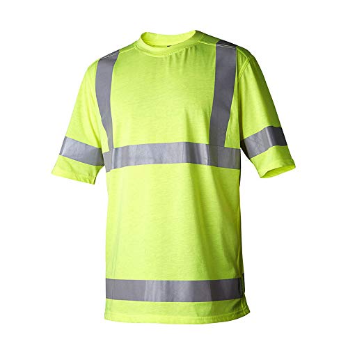 Top Swede 16800501008 Modell 168 Warnschutz T-Shirt, klasse 3, Gelb, Größe XXL von Top Swede