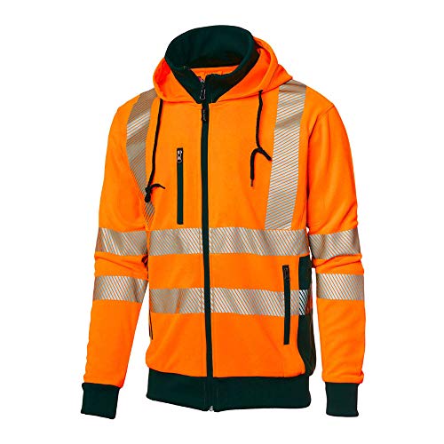 Top Swede 1729-22-08 Modell 1729 Warnschutz Kapuzenjacke, Orange/Marine, Größe XXL von Top Swede