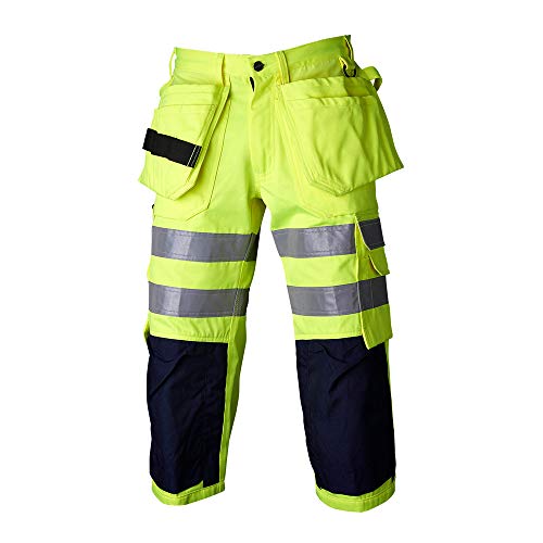 Top Swede 218016012C052 Modell 218 Warnschutz Piratenhose, Gelb/Marine, Größe C52 von Top Swede