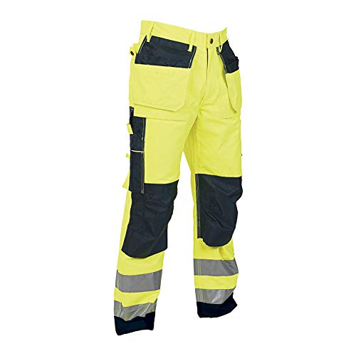 Top Swede 2516-12-D096 Modell 2516 Warnschutz Bundhose, Gelb/Marine, Größe D96 von Top Swede