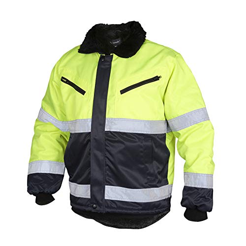 Top Swede 5616-12-05 Modell 5616 Hi Vis Winter Jacke, Gelb/Marine, Größe M von Top Swede