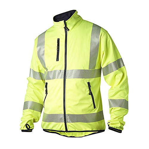 Top Swede 7721-10-11 Modell 7721 Hi Vis Softshell Jacke, Gelb, Größe 5XL von Top Swede