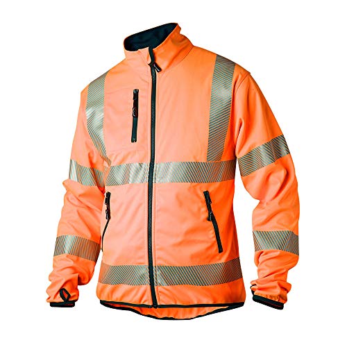 Top Swede 7721-20-07 Modell 7721 Hi Vis Softshell Jacke, Orange, Größe XL von Top Swede