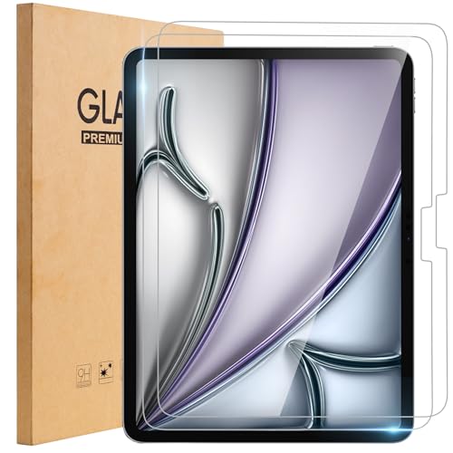 TopEsct 2 Stück Schutzfolie für iPad Air 13 Zoll M2 (2024) Folie, 9H Gehärtetem Displayschutzfolie für iPad air 13 Screen Protector,9H Schutzglas-Klar (iPad Air 13 Zoll M2 (2024)) von TopEsct