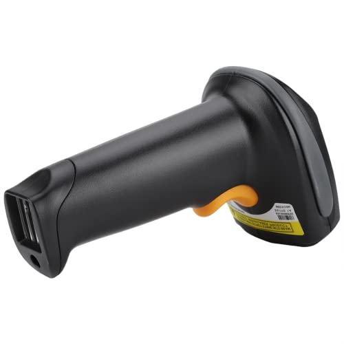 Topiky Barcode-Scanner,FG-WX2800C 433MHz Kabelloser Scanner-Pistole 32-Bit-Barcode-Decoder mit Ladestation Kabelloser Barcode-Scanner Automatischer Barcode-Leser von Topiky