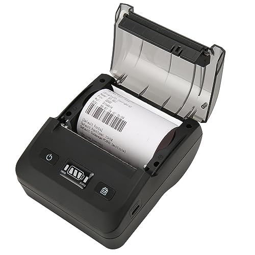 Bluetooth-Thermo-Belegdrucker, 80-mm-Thermodrucker, Unterstützt ESC POS, Hochgeschwindigkeitsdruck, Rechnungs-POS-Belegdrucker, Versandetikettendrucker, für Win XP, 7, 8, 10 von Topiky