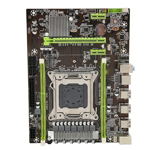 DDR3 Motherboard, Dual Channel DDR3, 4 SATA2.0 Schnittstellen, Mehrphasenstrom, 8 USB 2.0 Schnittstellen, Langlebiges Material, LGA2011 Motherboard mit PCIe X16, für Computer PC von Topiky