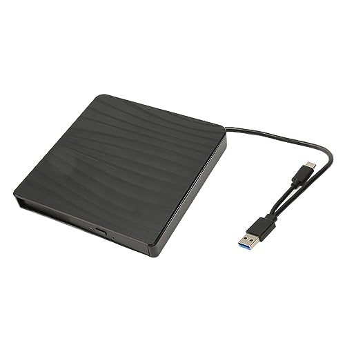 Gehäuse-Kit für Externe Optische Laufwerke, Ultraflacher, Tragbarer USB 3.0 Typ C Externer CD-Brenner, Kompatibel mit 9,5 Mm 9 Mm SATA-Fach Zum Laden von CDs, DVDs, BDs, (Typ D) von Topiky