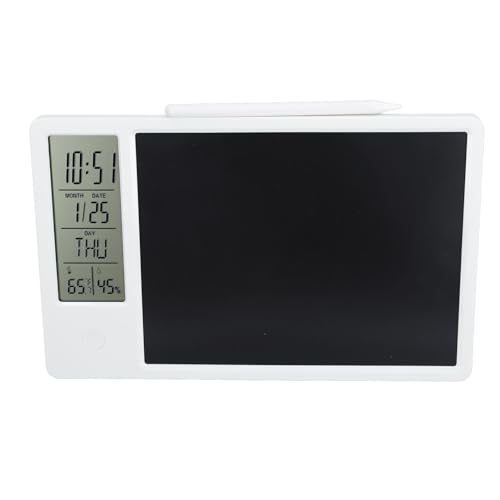 LCD Schreibtablett, Elektronischer Kalender, Schreibtafel mit Notizblock, Löschbarer Zeichenblock mit Tafel, Kombiniert Schreibblock, Kalender, Büro Memo, Nachrichtentafel (White) von Topiky