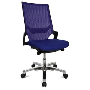 Topstar Bürostuhl Autosynchron®-1 Alu, AU1090 T38 Stoff blau, Gestell alu von Topstar