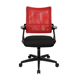 Topstar Bürostuhl New S'move, DS100A T201 Stoff rot, Gestell schwarz von Topstar