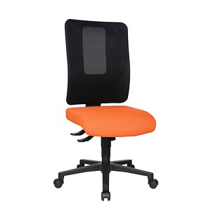 Topstar Bürostuhl Open X (N), OX1000 G040 Stoff orange, Gestell schwarz von Topstar