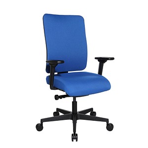 Topstar Bürostuhl Sitness Open X (P) Deluxe mit Schiebesitz, OX60WTW2 T26 Stoff blau, Gestell schwarz von Topstar