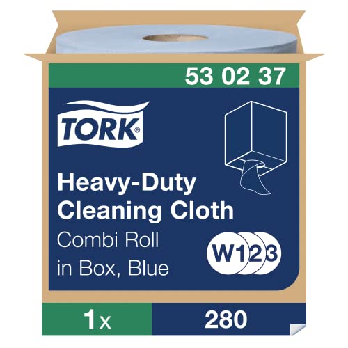 Tork Extra Starke Reinigungstücher Blau W1/2/3, Mehrzweck, 1 × 280 Tücher, 530237 von Tork