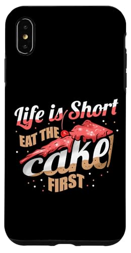 Hülle für iPhone XS Max Life Is Short - Eat The Cake First - Kuchen Dekorateuer von Torten Dekorateur Geschenke & Konditor Shirts