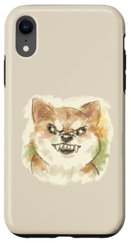 Hülle für iPhone XR Shibainu Japanischer Hund Welpe Haustier Lustiges Tier Aquarell Illustration Toru Sanogawa Offiziell von Toru Sanogawa