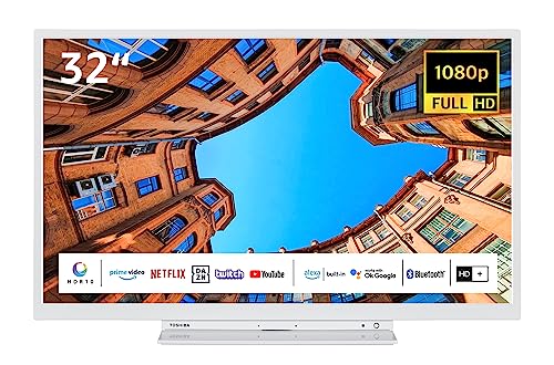 Toshiba 32LK3C64DAW 32 Zoll Fernseher/Smart TV (Full HD, HDR, Alexa Built-In, Triple-Tuner, Bluetooth) - Inkl. 6 Monate HD+ [2023] von Toshiba