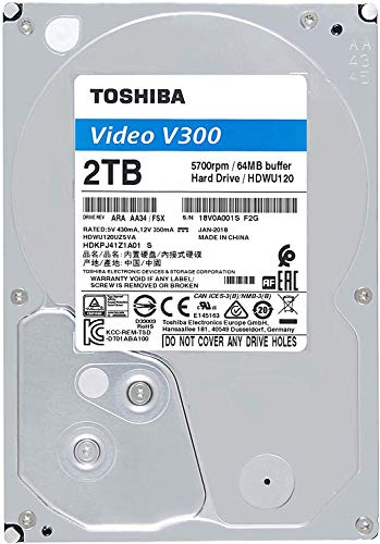 Toshiba HDWU120UZSVA 2TB V300 3.5' Video Streaming Hard Drive von Toshiba