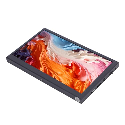 7-Zoll Tragbarer Touchscreen - 1024x600 HD mit Dual-Lautsprechern, 170° Sichtwinkel, Plug & Play für Raspi, für Retro Pi, für Debian, für OS X, PCs, Laptops von Tosuny