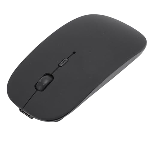 Kabellose Bluetooth Maus, Wiederaufladbare, Leise, Schlanke Laptop Maus, 800/1200/1600 Einstellbare DPI, Bluetooth+USB Empfänger Dual Modus, Ergonomische Optische Mäuse für PC von Tosuny