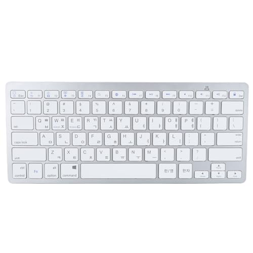 Kabellose Tastatur für PC, Laptop, Tablet, Zweisprachige Koreanische Tastatur, Englische und Thailändische Tastatur, Superschlanke (Koreanisch) von Tosuny