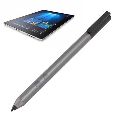 Stylus Stifte für Touchscreen, Aktiver Stylus mit 2 Ersatzspitzen, Digitaler Stylus für Tablets der Serien Envy X2, Envy X360, Pavilion X360, Spectre X2, Spectre X360 (dunkelgrau) von Tosuny