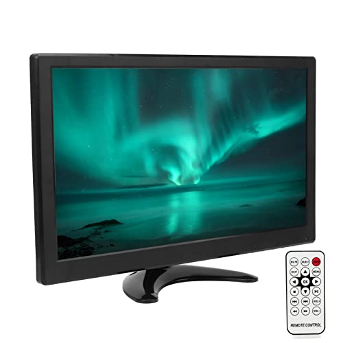 Tosuny 13,3 Zoll LED HD Bildschirm, Auflösung 1366 X 768, Mehrere Schnittstellen, Zwei Lautsprecher, Fernbedienung, Verstellbare Halterung,VGA BNC Eingang für Gaming CCTVPC (EU-Stecker) von Tosuny