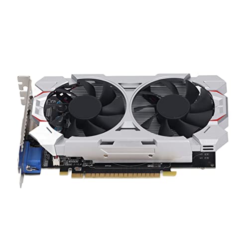 Tosuny GTX650TI 2 GB DDR5 128BIT Gaming-Grafikkarte, Leise Computer-Grafikkarte mit Zwei Lüftern, DirectX 11.1, 2560 X 1600, PCIE 3.0-Grafikkarte für10 11 Vista (GTX650TI 2GB DDR5 von Tosuny