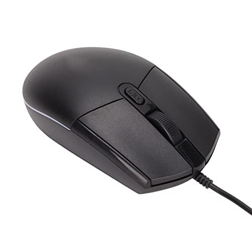 Tosuny PC-Gaming-Mäuse, RGB-Gaming-Maus 1600 DPI Tragbare Kompakte Kabelgebundene Maus, RGB-Beleuchtung, PC-Computer und Laptop-kompatibel von Tosuny