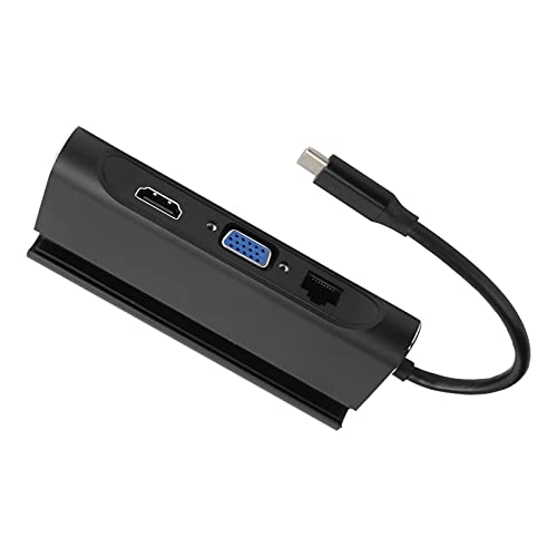 USB C-Dockingstation, 7-in-1-Hub Vom Typ C, HD-Multimedia-Schnittstelle 1.4 Hub-Adapter, Unterstützung für PD-Schnellladung, Hub-Adapter Vom Typ C, Einfach zu Bedienen von Tosuny