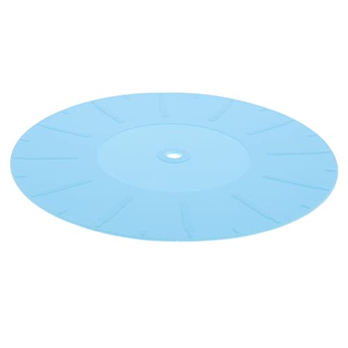 Totority Schallplattenmatte aus Vinyl Vinyl-Reinigungsset Reinigung von Schallplatten elektronisch Vinyl unterlage Vinyl Matte Schutzmatte aufzeichnen Rekord-Schutzpolster Kieselgel Blue von Totority