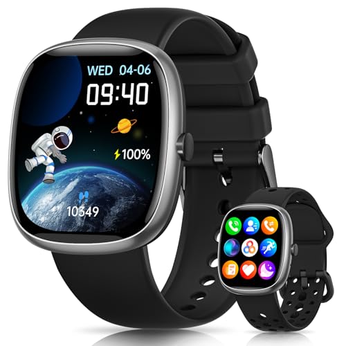 TotsyFun Kinder Smartwatch für Jungen und Mädchen, Fitness Tracker mit 20 Sportmodi, Schrittzähler, Herzfrequenz, Schlafmonitor, IP68 Wasserdicht, Kindergeschenk für Teenage ab 7-11 Jahren, Schwarz von TotsyFun