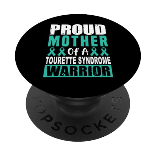 Band für Tourette-Syndrom, zur Unterstützung von Mutter und Mutter, Blaugrün PopSockets mit austauschbarem PopGrip von Tourette Syndrome Awareness Products (Lwaka)