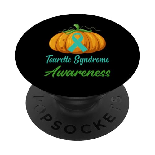 Tourette-Syndrom Bewusstsein Kürbis Halloween Unterstützung lustig PopSockets mit austauschbarem PopGrip von Tourette Syndrome Awareness Products (Lwaka)