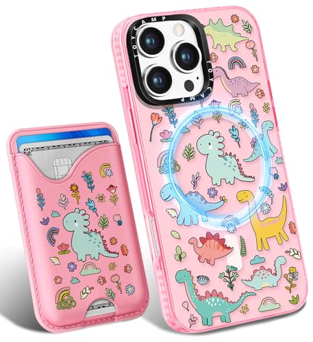 Toycamp Schutzhülle für iPhone XVI Pro Max – kompatibel mit Magsafe Kreditkartenhalter, Brieftasche, magnetisch, niedlich, für Damen, Teenager, Mädchen, Kawaii, Mädchen, einzigartiges Tierdesign, von Toycamp