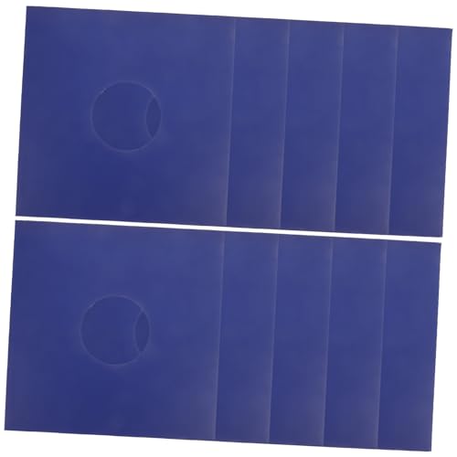 Toyvian 10st Schallplattenhülle Plattenkiste Aufzeichnungen Vinylhüllen Ständer Für Plattenspieler Cd-regal Plattenspielernadel Schallplatten-reinigungsset Aufzeichnen Kraftpapier Blue von Toyvian