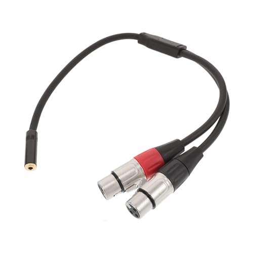 Toyvian Audioleitung Audio Kabel XLR-Kabel Kabel für Audio Setup Y-Kabel für Audio XLR zu XLR Mini Kabel Splitter für Audiokabel devinal xlr auf xlr mini XLR-Stecker auf USB c hx 4 Black von Toyvian