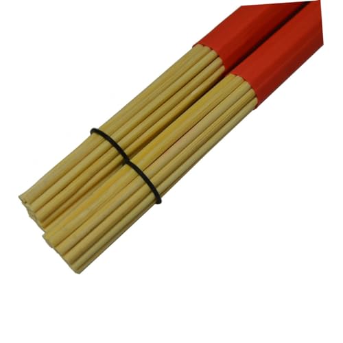 Toyvian Bambuskeule Percussion Stöcke Schlagzeugbürsten Jazz Schlagzeug Percussion Zubehör Schlagzeug Stöcke Set Trommelkarder Drum-Rod-Sticks Instrumentenzubehör Hölzern Black von Toyvian