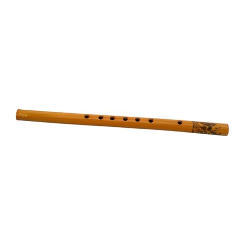 Toyvian Blockflöteninstrument kinderflöte querflöte Einfache lernen Anfänger Musikinstrument Klassische Bambusflöte Kinderrekorder Musikinstrument aus Bambus Dizi- Yellow von Toyvian