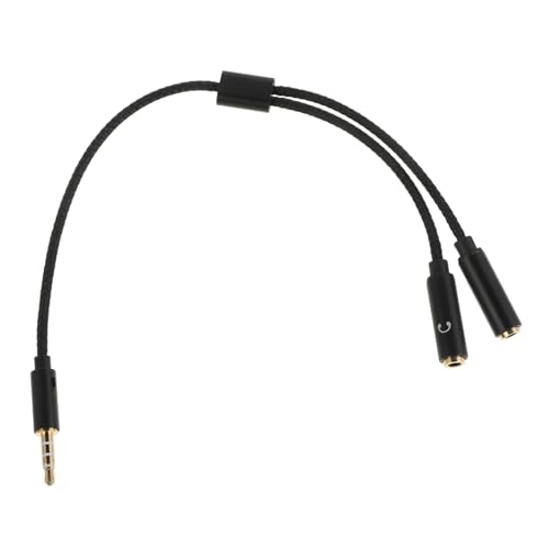 Toyvian Xlr-splitterkabel, Mikrofonkabel, Audiogeräte-adapterkabel, Audio-splitter Für Kopfhörer, 3,5-mm-kopfhörer- Und Mikrofon-splitter von Toyvian