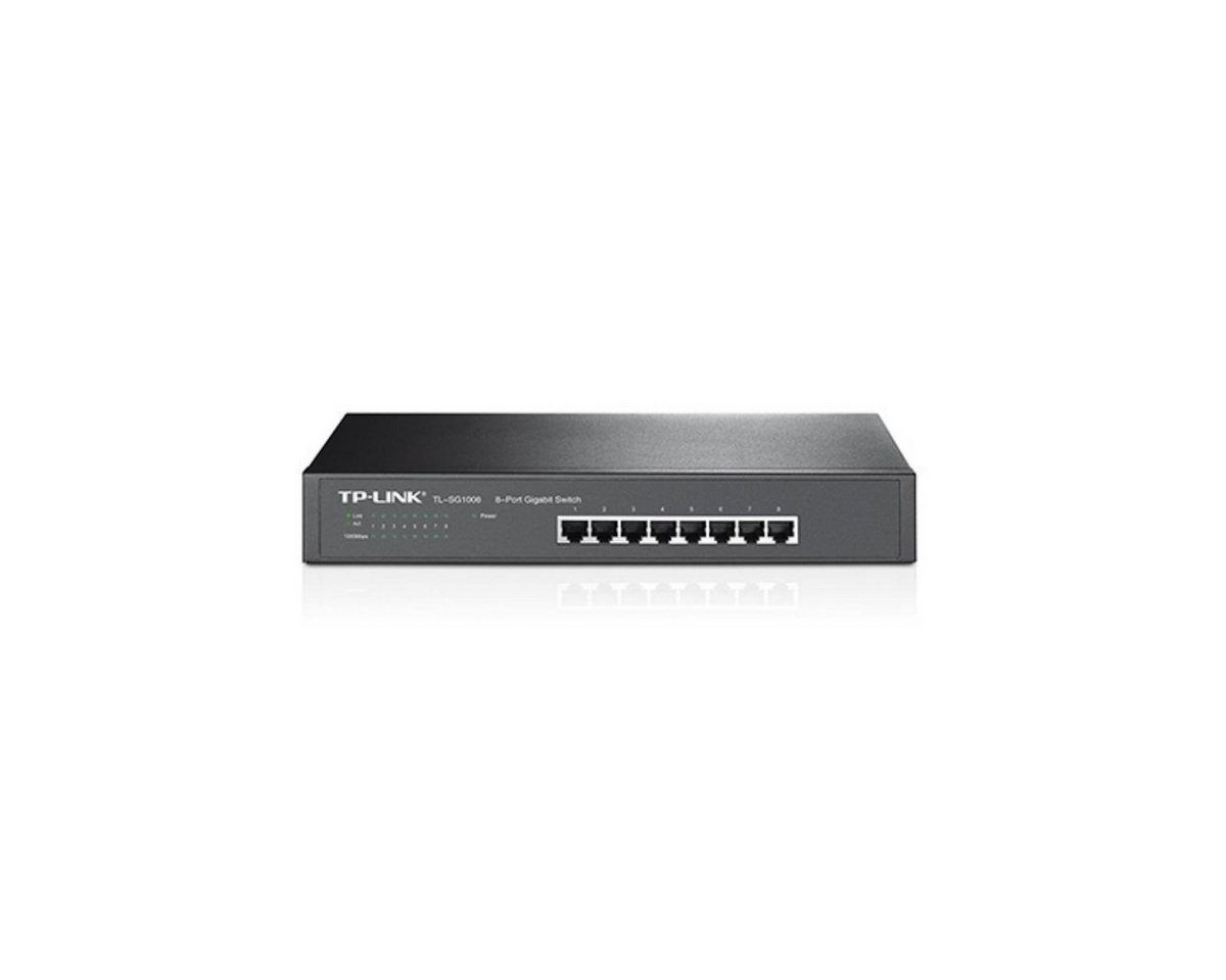 tp-link TL-SG1008 - Switch 8x TP 10/100/1000 Mbps 19" Rackmount Netzwerk-Switch von Tp-Link