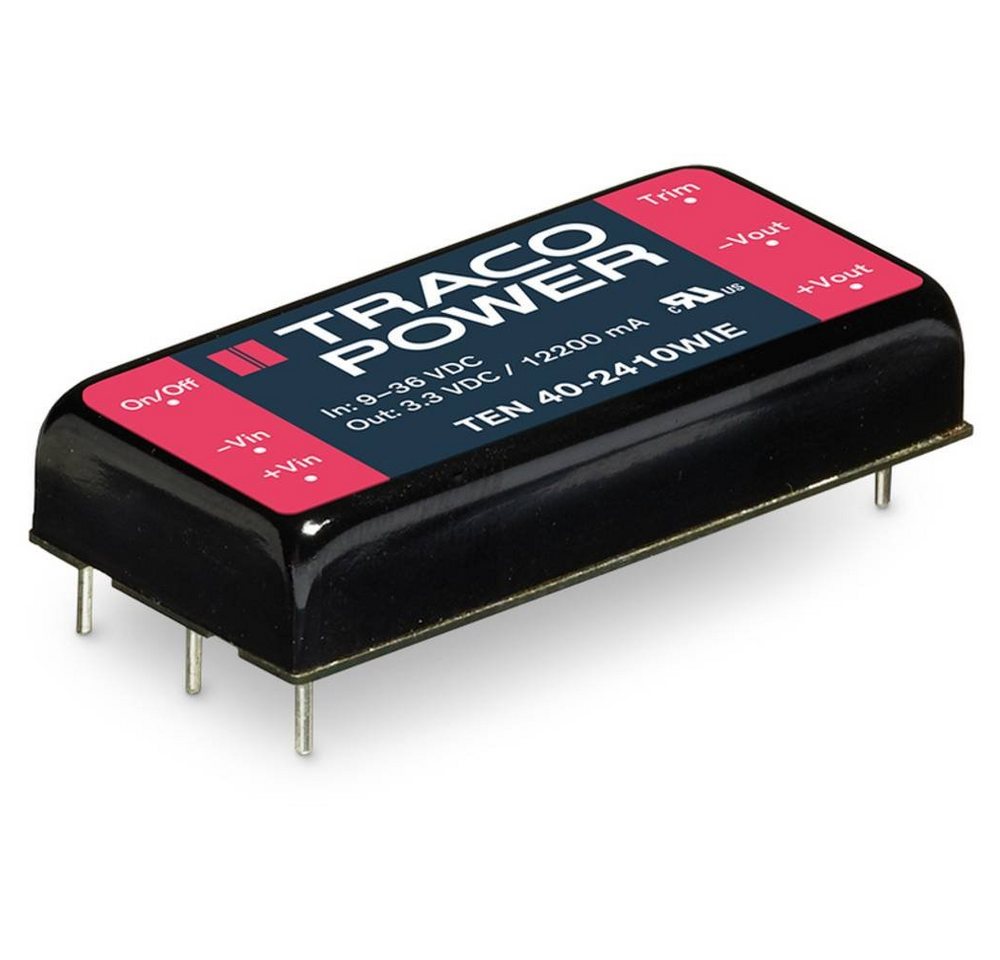 TracoPower Spannungswandler DC/DC-TEN 40WIE-Serie, DC/DC Wandler TracoPower Spannungswandler DC/DC-TEN 40WIE-Serie, DC/DC Wandler von TracoPower