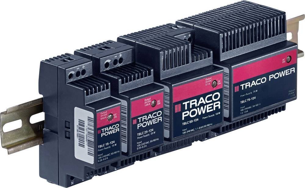 TracoPower TracoPower TBLC 90-124 Hutschienen-Netzteil (DIN-Rail) 3750 mA 90 W 28 AC/DC-Einbaunetzteil von Tracopower