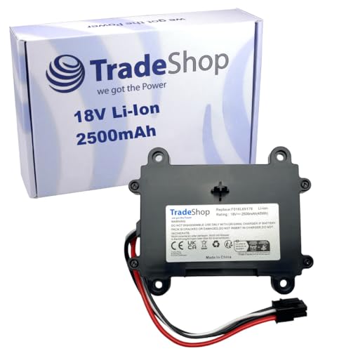 Trade-Shop Li-Ion Akku 18V / 2500mAh / 45Wh kompatibel mit Bosch Indego Rasenmäher Mähroboter ersetzt F 016 104 898, F016104898, F016L69176 von Trade-Shop