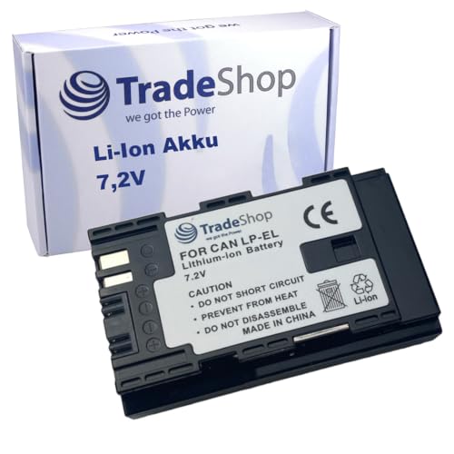 Trade-Shop Li-Ion Akku 7,2V / 2600mAh kompatibel mit Canon EL-1 Speedlite Flash Blitzgerät, Ersatz für Canon LP-EL von Trade-Shop