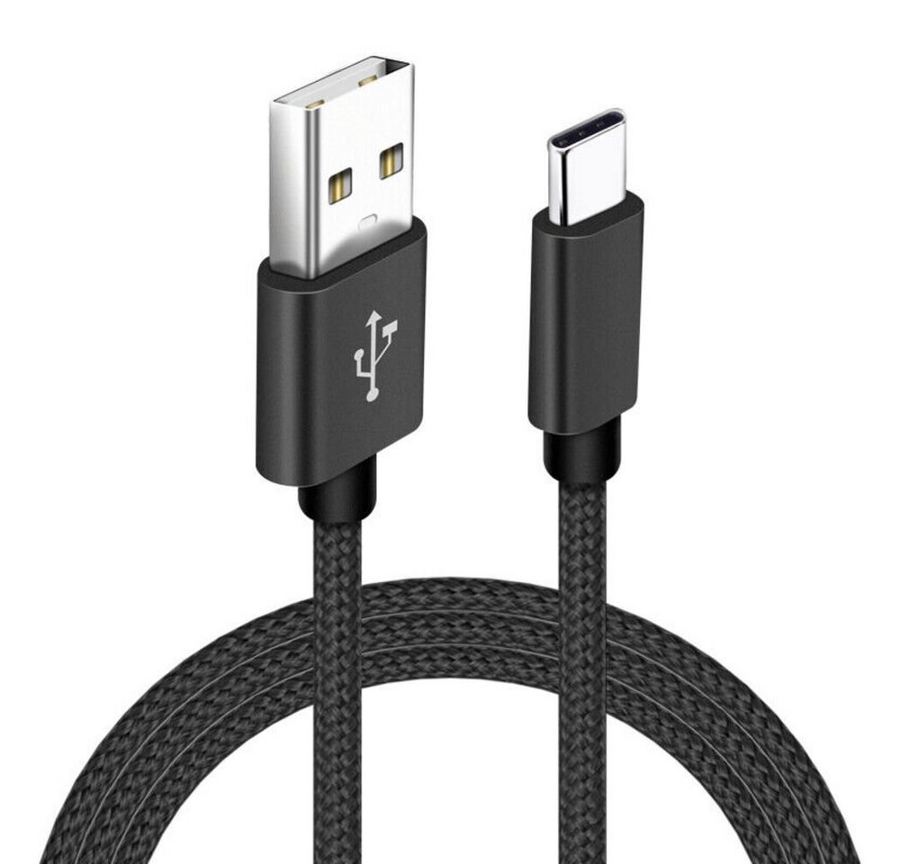 TradeNation USB C Datenkabel Schnell Ladekabel TYP C Handy Smartphone Tablet USB-Kabel, USB-C, USB Typ A (100 cm), Schnelladen von TradeNation